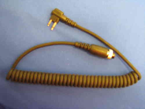REPLACEMENT CORD FOR THROAT MICROPHONE M1 Motorola Two Pin
